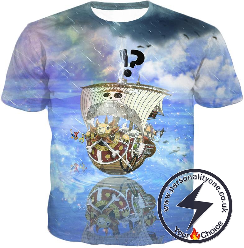 One Piece Thousand Sunny Straw Hats Awesome Pirate Ship T-Shirt