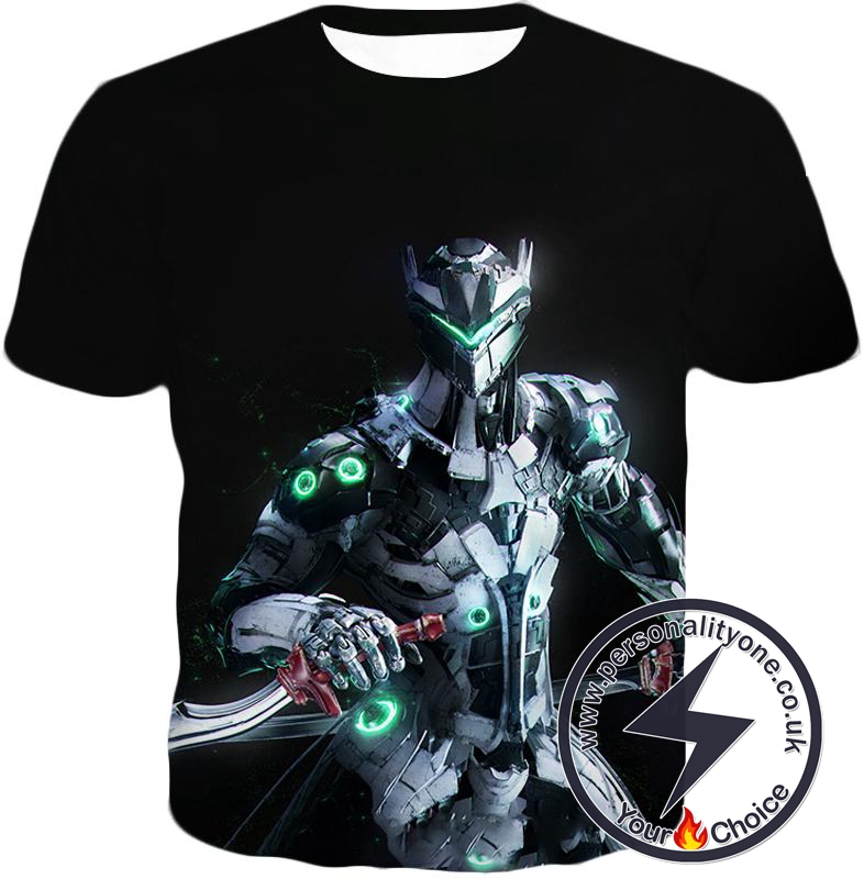 Overwatch Attack Agent Cyborg Genji T-Shirt