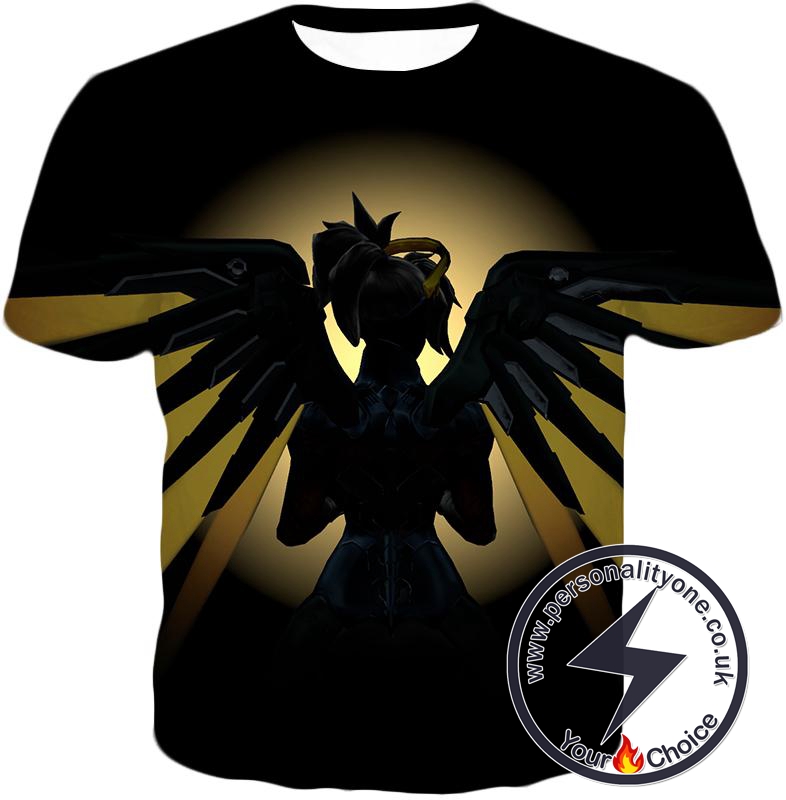 Overwatch Awesome Flying Overwatch Agent Healer Mercy T-Shirt