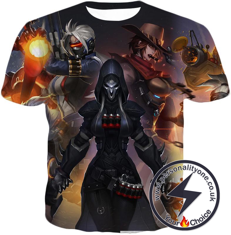 Overwatch Cool Heroe Reaper T-Shirt