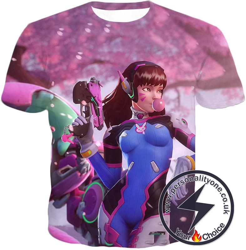 Overwatch Cutest Hero Tank Fighter D.Va T-Shirt