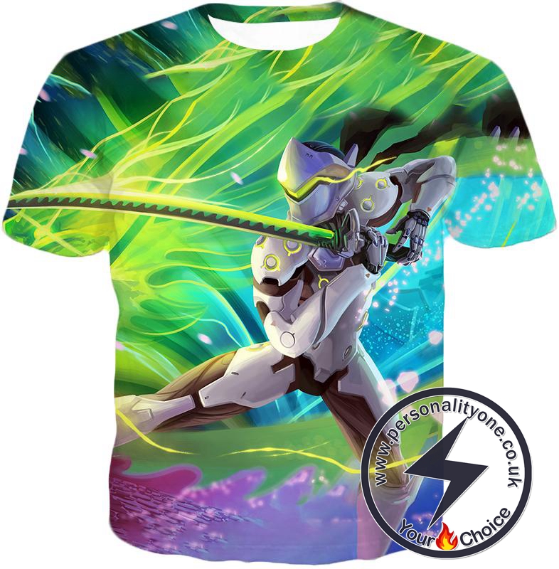 Overwatch Cyborg Ninja Fighter Genji T-Shirt