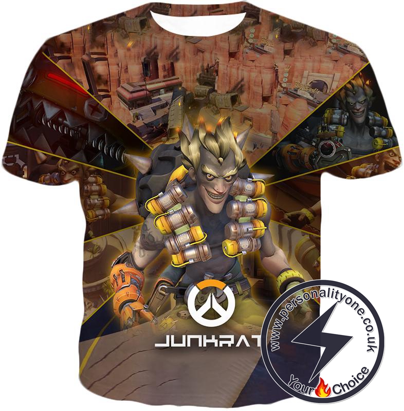 Overwatch Game Defense Hero Junkrat T-Shirt