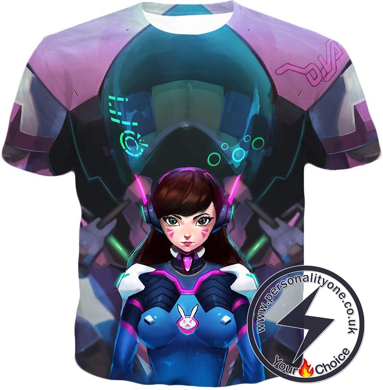 Overwatch Most Beautiful Tank Fighter D.Va T-Shirt