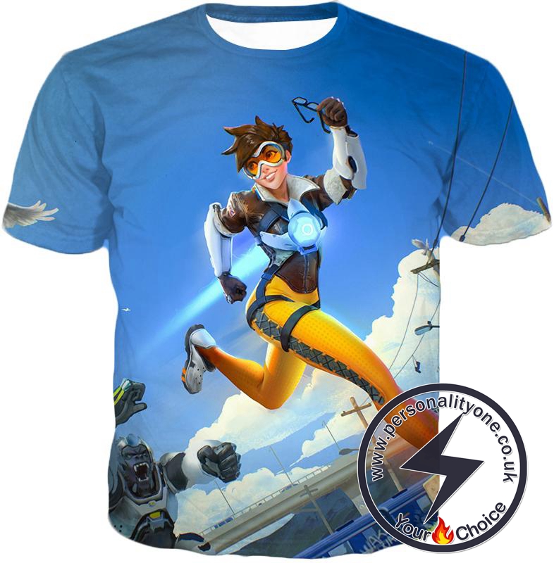 Overwatch Offense Hero Tracer T-Shirt