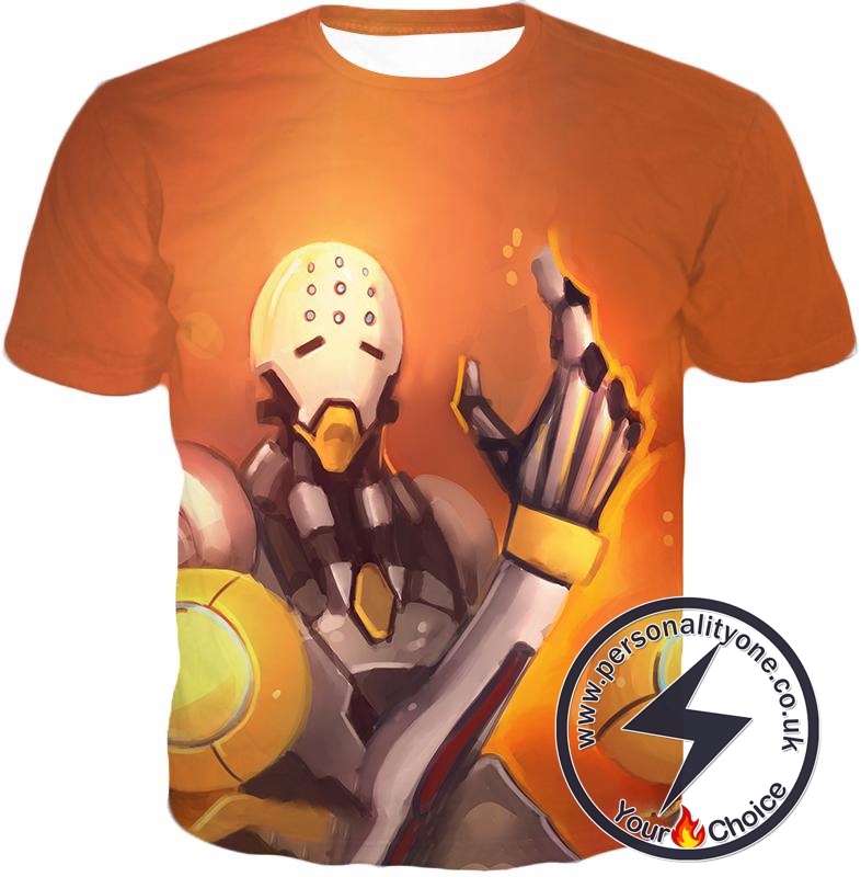 Overwatch Omnic Guru Wandering Robot Tekhartha Zenyatta T-Shirt