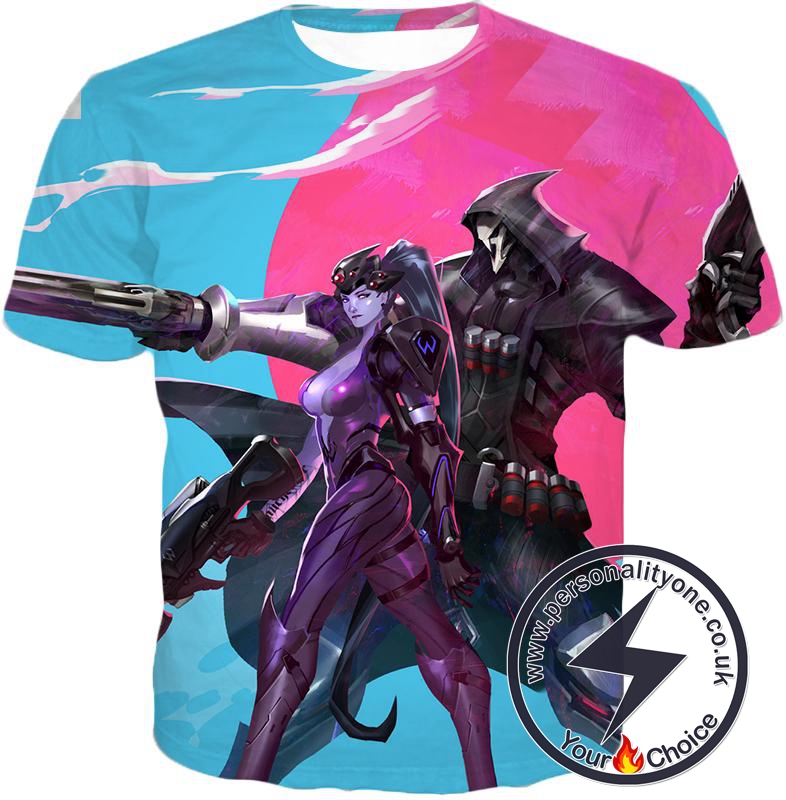 Overwatch Talon Affiliated Fighters Reaper and Widowmaker T-Shirt