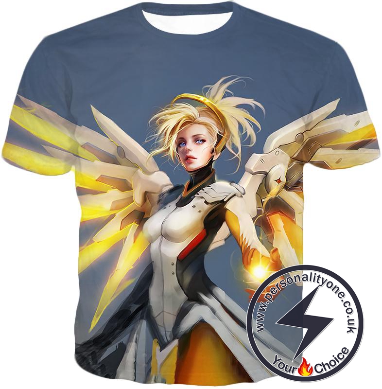 Overwatch Team Healer Flying Mercy T-Shirt