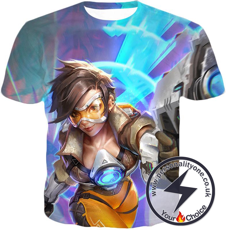 Overwatch Time Travelling Hero Tracer T-Shirt