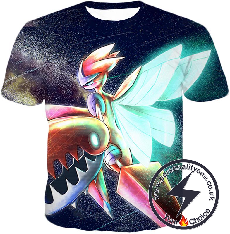 Pokemon Amazing Pokemon Evolution Mega Scizors Cool Black T-Shirt