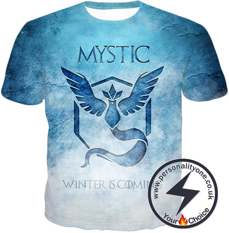 Pokemon Articuno Mystic Pokemon Winter is Coming Promo Blue T-Shirt