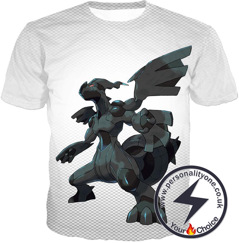 Pokemon Awesome Legendary Pokemon Zekrom Black and White Series T-Shirt