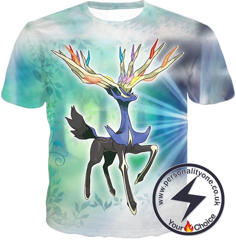 Pokemon Beautiful Fairy Pokemon Species Xerneas T-Shirt