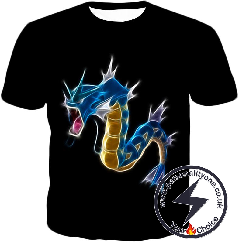 Pokemon Best Flying Water Type Pokemon Gyarados Favourite Black T-Shirt