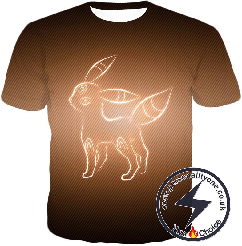 Pokemon Cool Dark Pokemon Umbreon Awesome Sketch Graphic T-Shirt