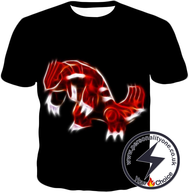 Pokemon Cool Legendary Continental Pokemon Groudon Awesome Black T-Shirt