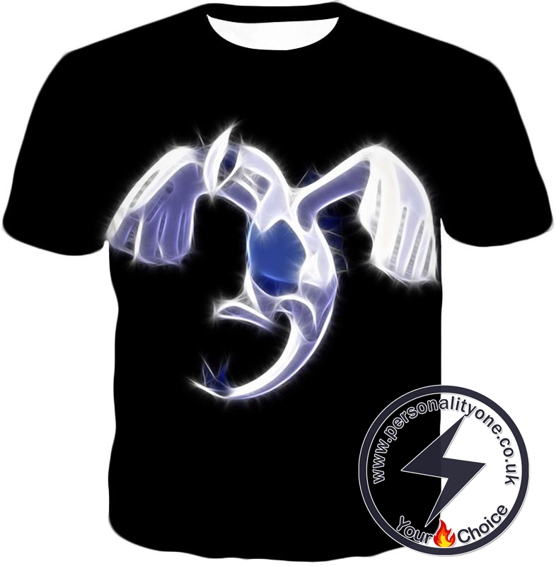 Pokemon Legendary Flying Psychic Pokemon Lugia Cool Black T-Shirt