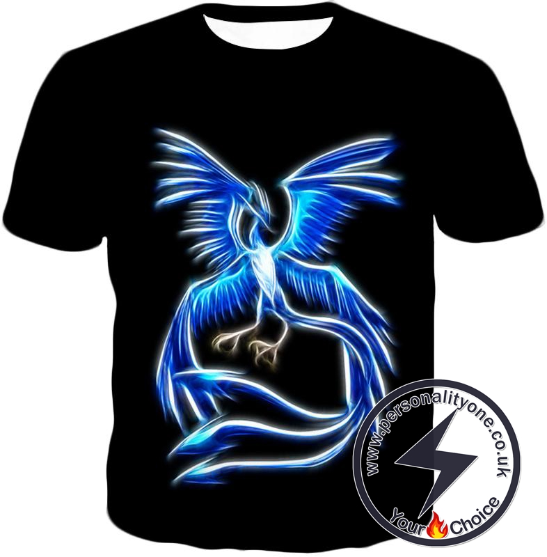 Pokemon Legendary Mysitic Pokemon Articuno FR Cool Black T-Shirt