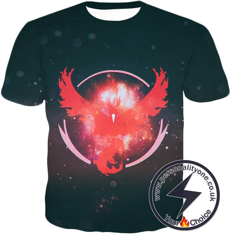 Pokemon Moltress the Legendary Fire Pokemon Logo Amazing T-Shirt