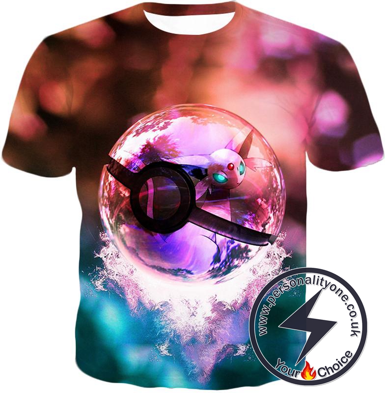 Pokemon Mystic Pokemon Mew Pokeball Amazing Colourful T-Shirt