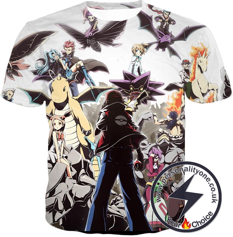 Pokemon Pokemon Trainer Ash Ketchum Vs Pokemon Elites Cool T-Shirt