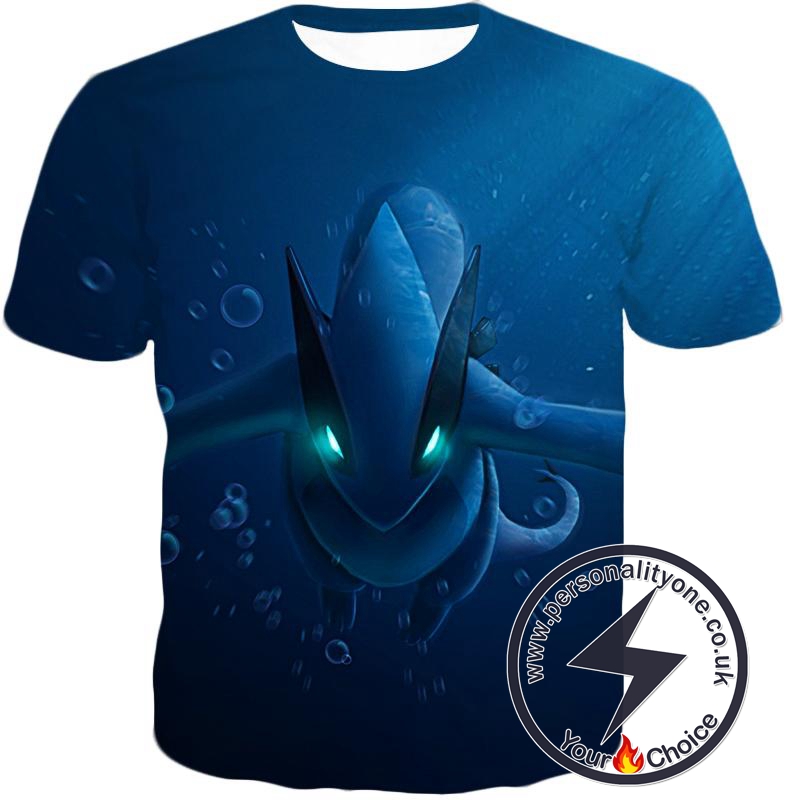 Pokemon Very Cool Legendary Pokemon Lugia Action Anime Graphic T-Shirt