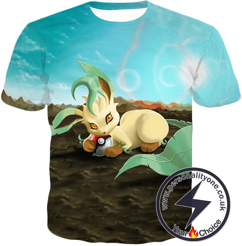 Pokemon Very Cute Wolf Grass Type Pokemon Leafeon Cool T-Shirt