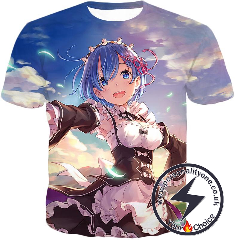 Re:Zero Super Cute Anime Beauty Maid Rem Cool T-Shirt