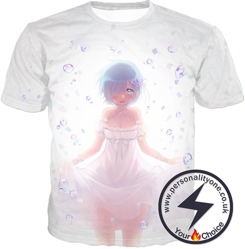 Re:Zero Very Attractive Anime Maid Rem White T-Shirt