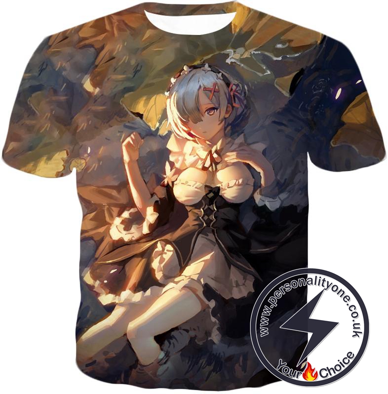 Re:Zero Wonderful Short Haired Anime Girl Rem T-Shirt