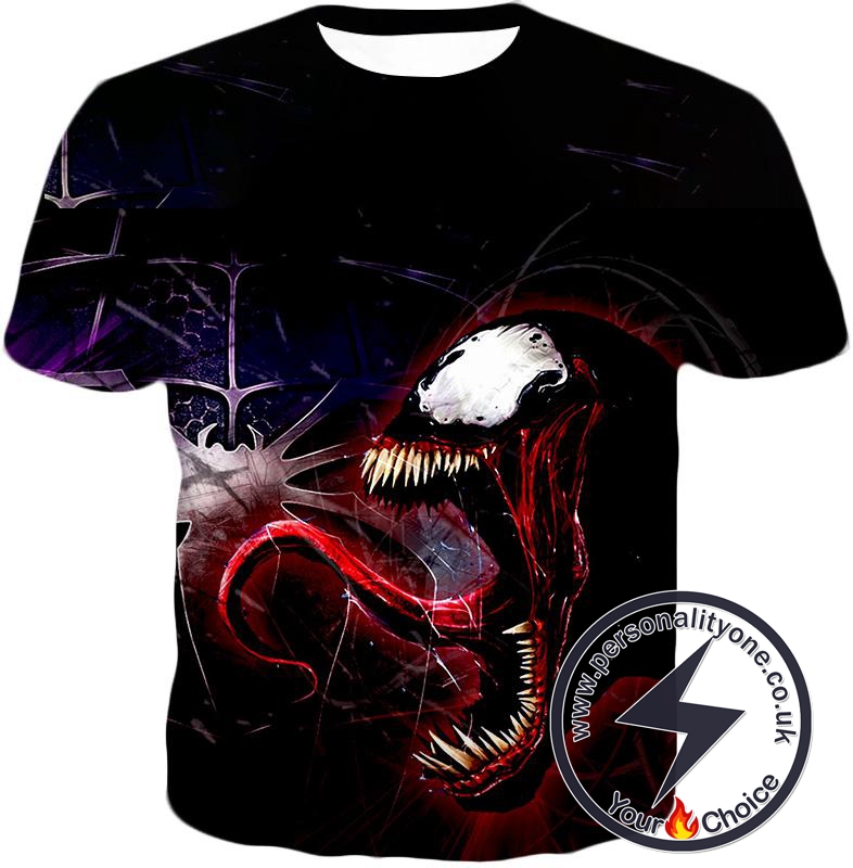 Scary Symbiotic Life Form Venom Black T-Shirt