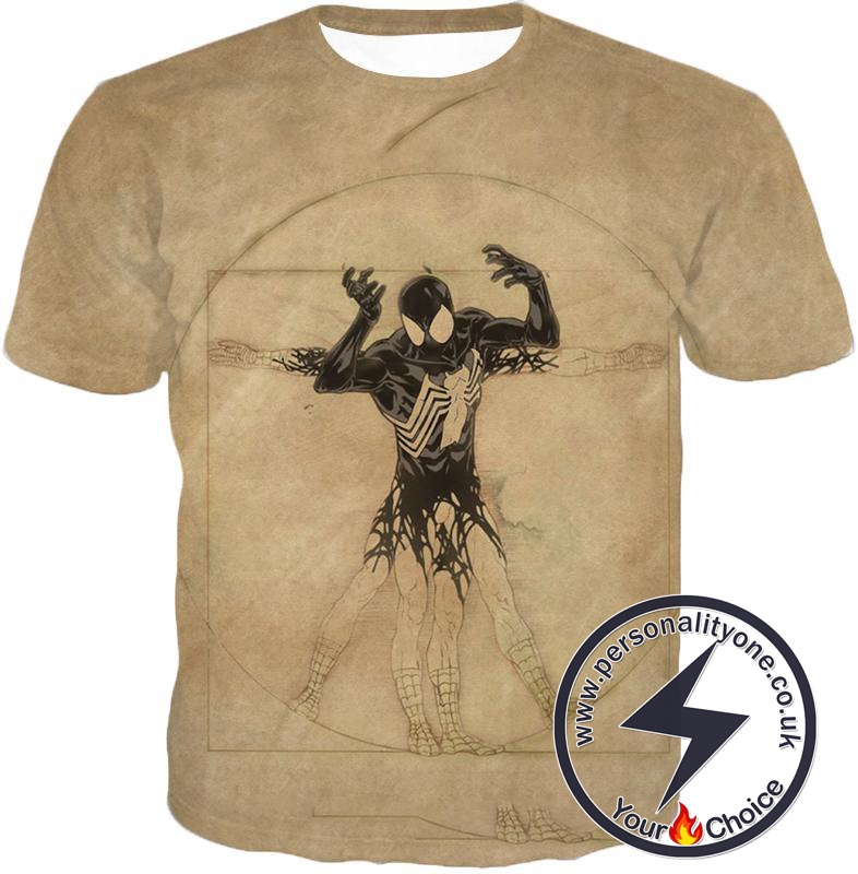 Spiderman Symbiote Bond Cool Brown T-Shirt