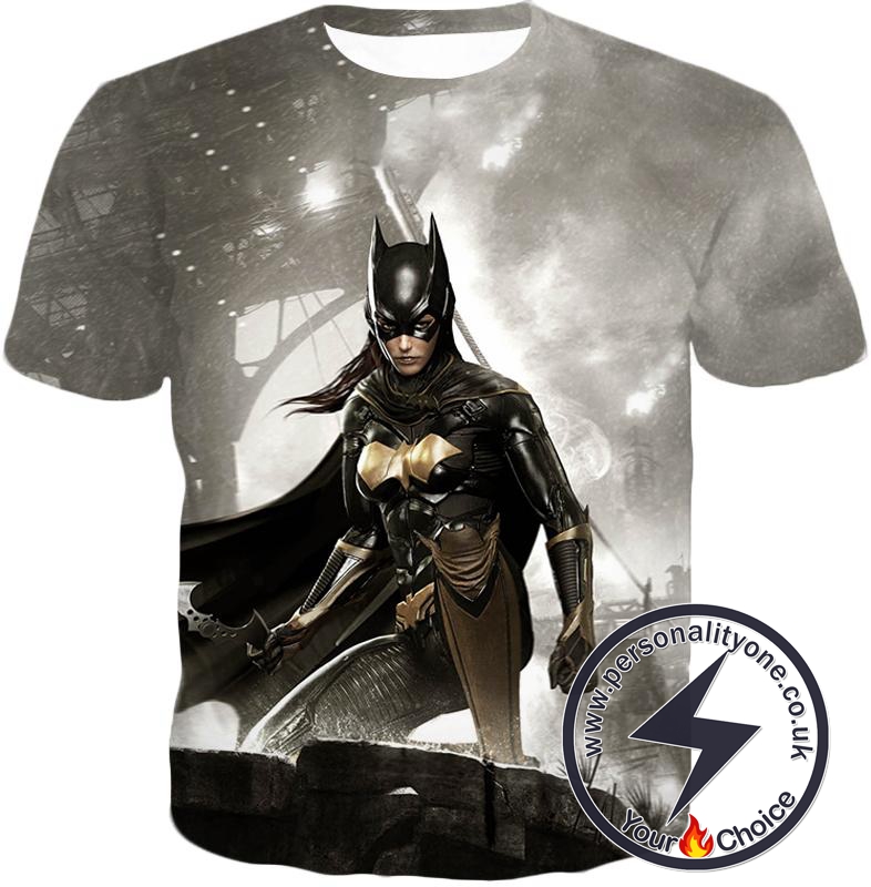 Super Cool Arkham Night Hero Batgirl HD Graphic Action T-Shirt