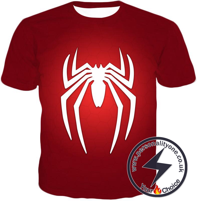 Super Spiderman Logo Red Awesome T-Shirt