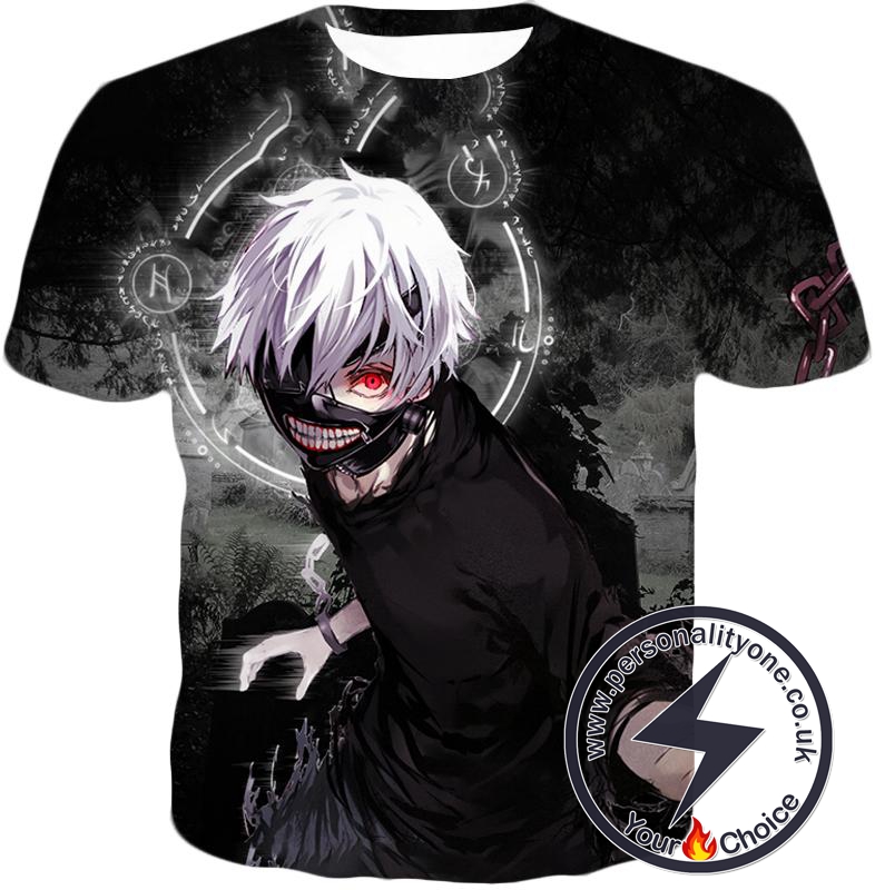 Tokyo Ghoul Awesome Ghoul Ken Kaneki Black T-Shirt