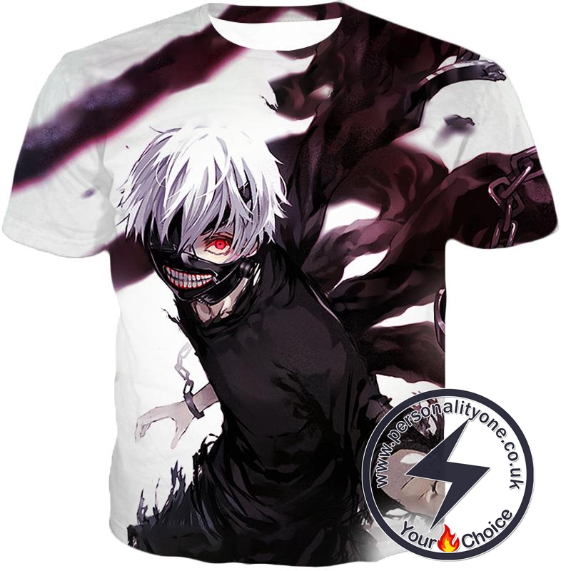 Tokyo Ghoul Ken Kaneki Kagune White T-Shirt