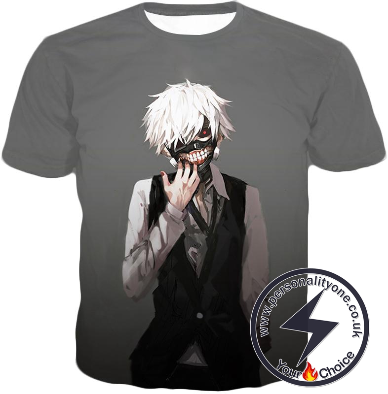 Tokyo Ghoul Masked Kaneki Ken Grey Promo T-Shirt