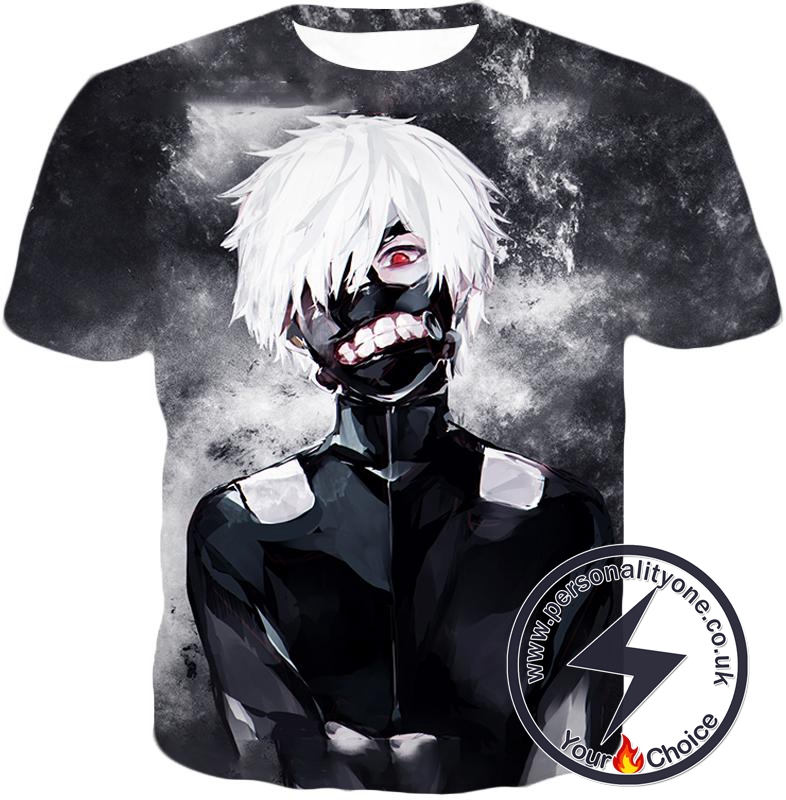 Tokyo Ghoul White Haired Ghoul Ken Kaneki Cool Action T Shirt Anime Custom Hoodies Jacket