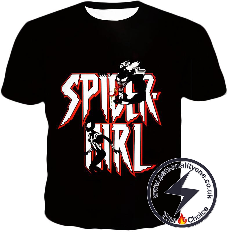 Venom Spider-Girl Promo Black T-Shirt